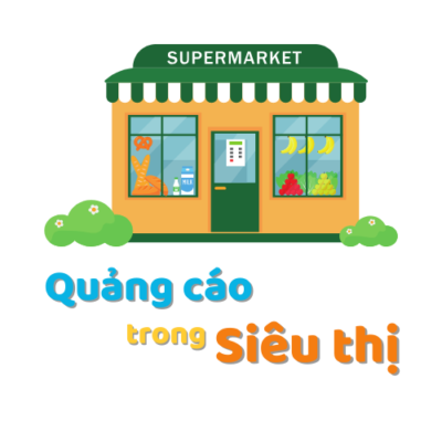 quảng cáo trong siêu thị