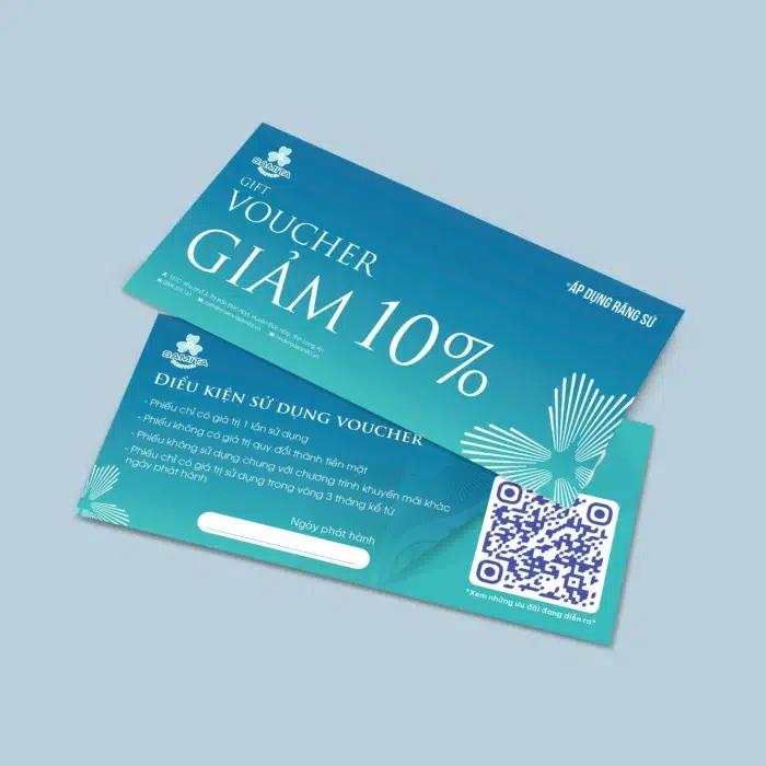 Voucher Răng sứ 10%